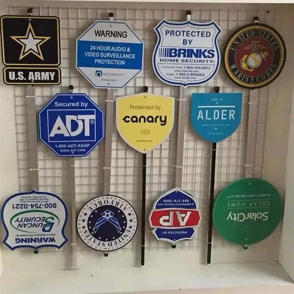 Aluminum Custom Warning Sign with Stake
