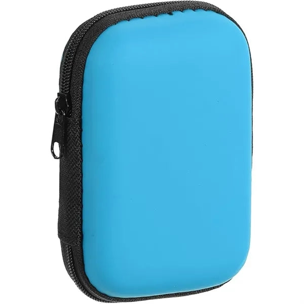 EVA Ear Buds Case Zipper Organizer for USB Cable, Earphones