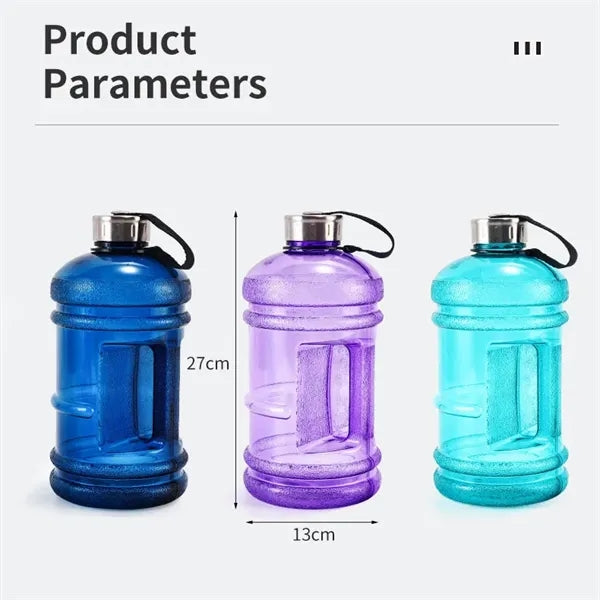 Half Gallon Water Bottle with Handle 2.2L