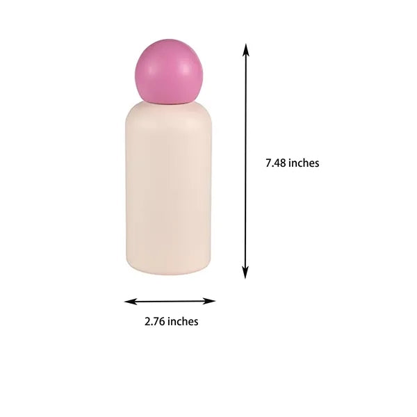 13.5 Oz Insulated Stainless Steel Water Bottle with Round Ca