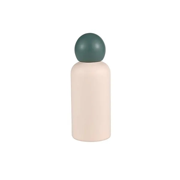 13.5 Oz Insulated Stainless Steel Water Bottle with Round Ca