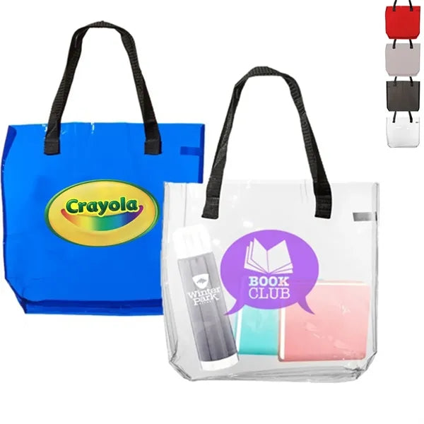 Classic Transparent Beach Tote Bag w/ Handles