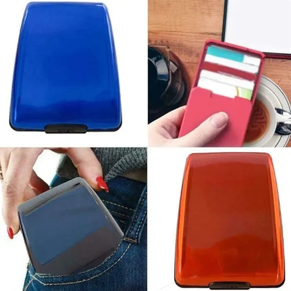 RFID Blocking Hard Shell Card & Cash Wallet