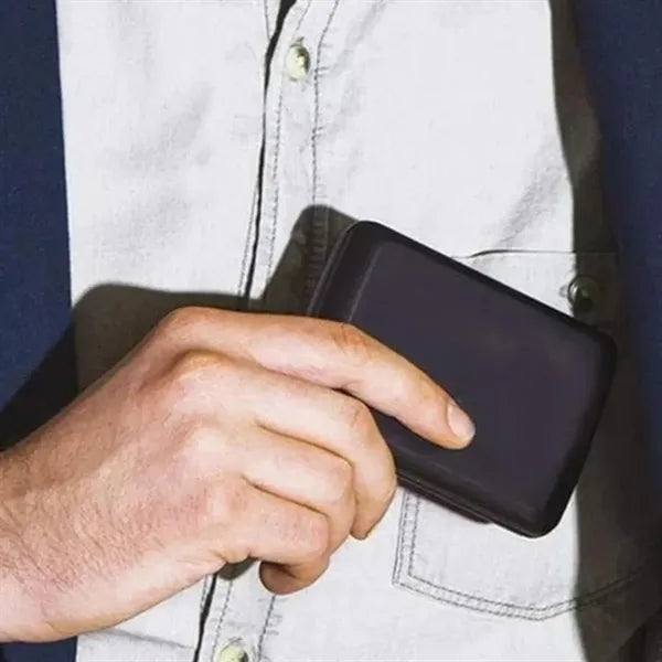 RFID Blocking Hard Shell Card & Cash Wallet