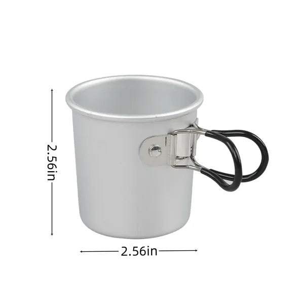 5oz Lightweight Outdoor Collapsible Aluminum Alloy Cup