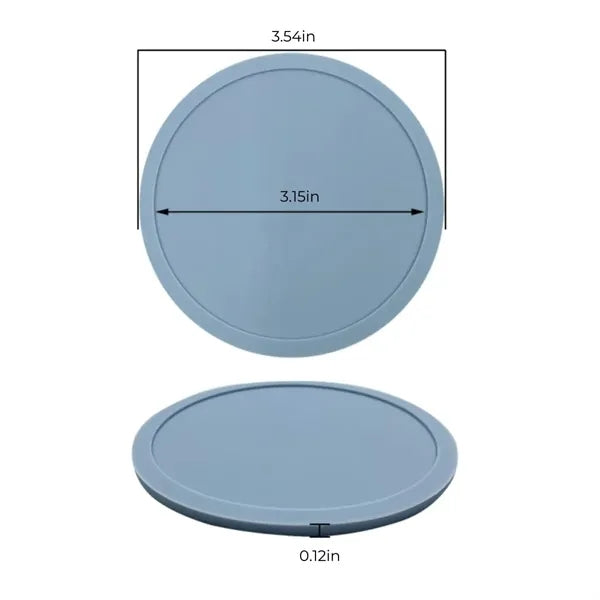 Round Silicone Heat Insulation Coaster Jar/Lid Opener Pad