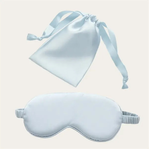 Silk Sleep Eye Mask with Elastic Strap Blindfold Eyeshade