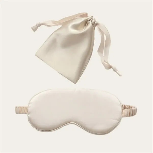 Silk Sleep Eye Mask with Elastic Strap Blindfold Eyeshade