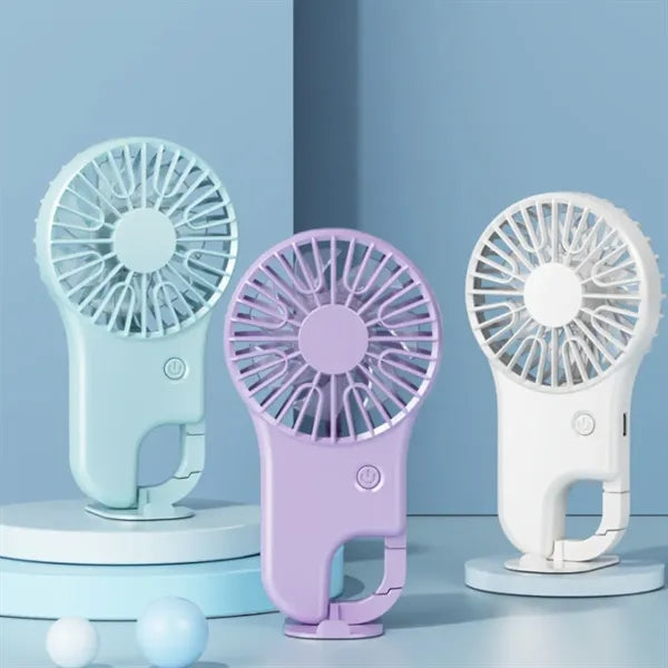Portable USB Rechargeable Clip-On Mini Fan