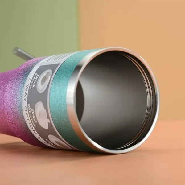 30 oz Stainless Steel Tumbler with Lid Straw Travel Mug Cup