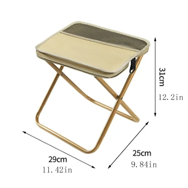 Outdoor Zipper Pack Camping Chair Foldable Backpack Stool