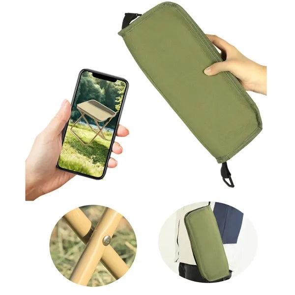 Outdoor Zipper Pack Camping Chair Foldable Backpack Stool