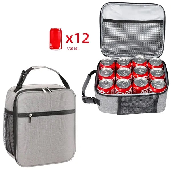 Outdoor Insulated Thermal Lunch Bag Box with Handle