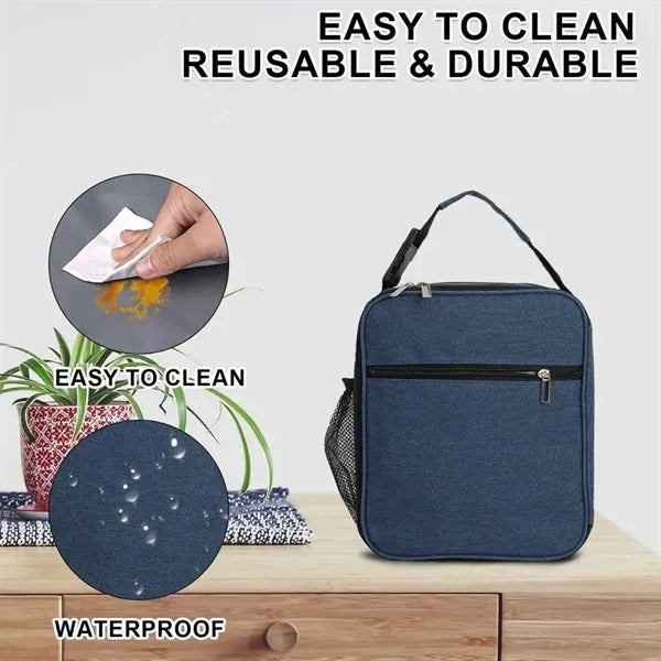 Outdoor Insulated Thermal Lunch Bag Box with Handle