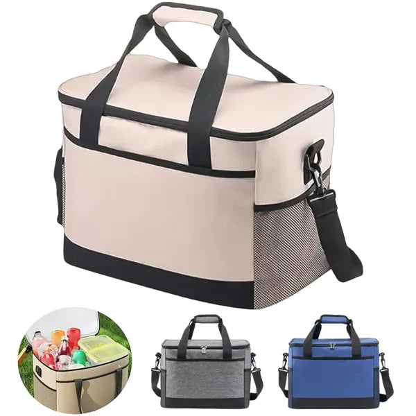 Large Capacity Waterproof Insulated Cooler Lunch Bag