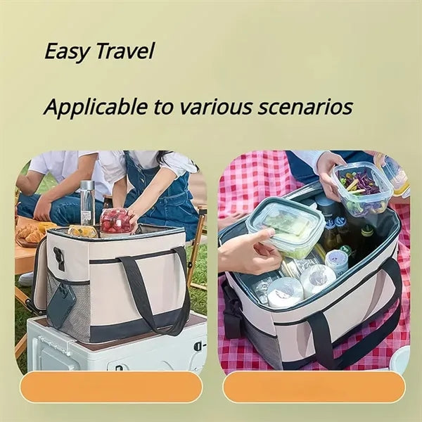Large Capacity Waterproof Insulated Cooler Lunch Bag