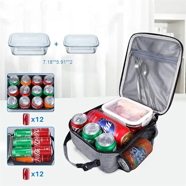 Insulated Small LunchBox,8.7x4.5x10.2 inches