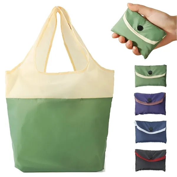 Large Recycled Waterproof Foldable Shopping Tote Bag