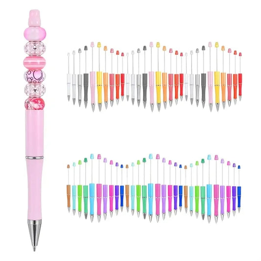 Mulit Colors Beadable Plastic Ballpoint DIY Pen