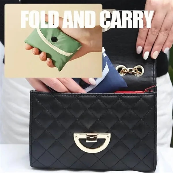 Large Recycled Waterproof Foldable Shopping Tote Bag