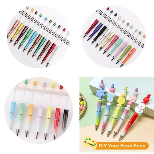 Mulit Colors Beadable Plastic Ballpoint DIY Pen