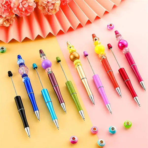 Mulit Colors Beadable Plastic Ballpoint DIY Pen