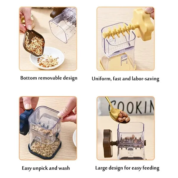Portable Multi-function Manual Nut Grinder with Cover