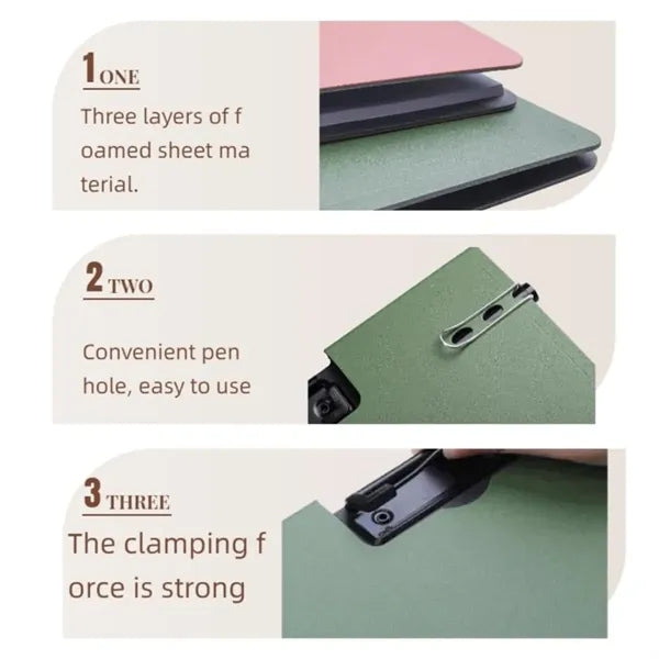 Multifunctional Dual-Purpose Loose-Leaf Folder With Pen Hole