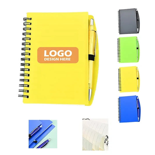 A5 Matte Cover Notebook with Pen