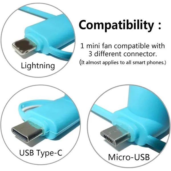 3-In-1 Mini Phone Fan