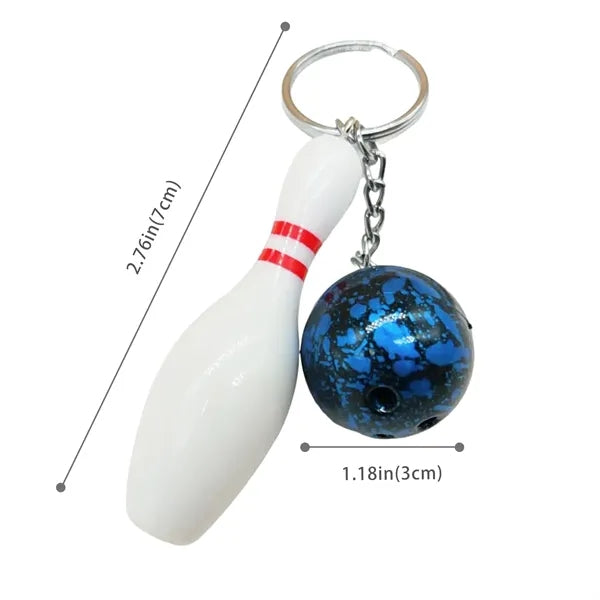 Bowling Ball Keychain for Bowling Lovers and Events