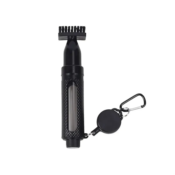 Golf Club Push-Type Cleaning Brush With Water Spray Function