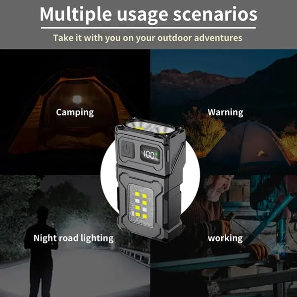 Rechargeable Digital Power LED Light Flashlight