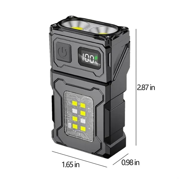 Rechargeable Digital Power LED Light Flashlight