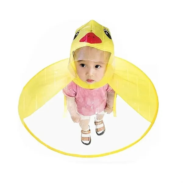 Children's Raincoat Umbrella Hat