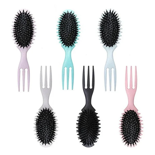 Triple Prong Air Cushion Hair Comb