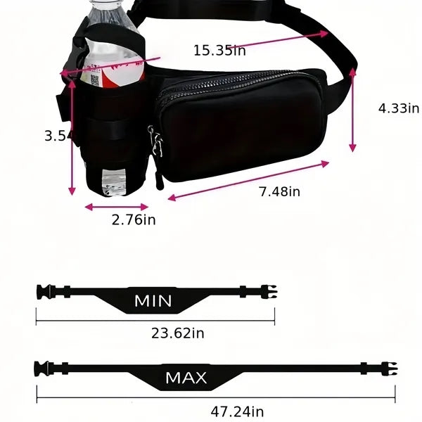 Adjustable Cross Body Fitness Waist Bag Free Shipping