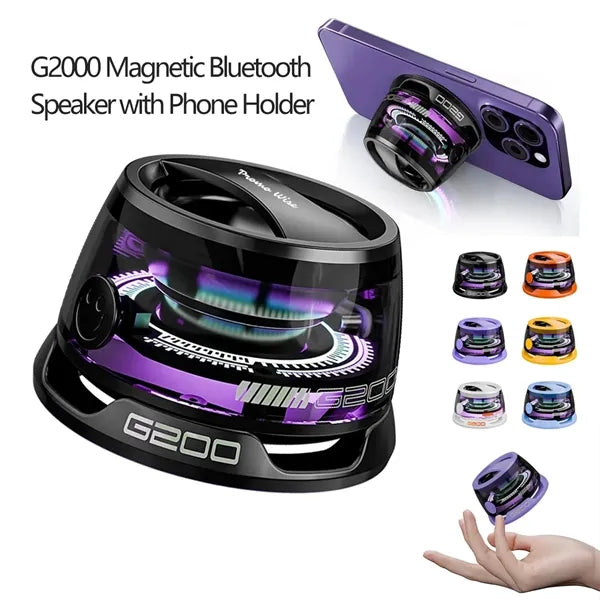 G2000 Magnetic Bluetooth Speaker with Phone Holder