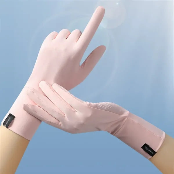 UPF 50+ Sun Protection Mesh Palm Touchscreen Driving Gloves
