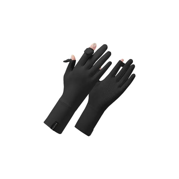 UPF 50+ Sun Protection Mesh Palm Touchscreen Driving Gloves