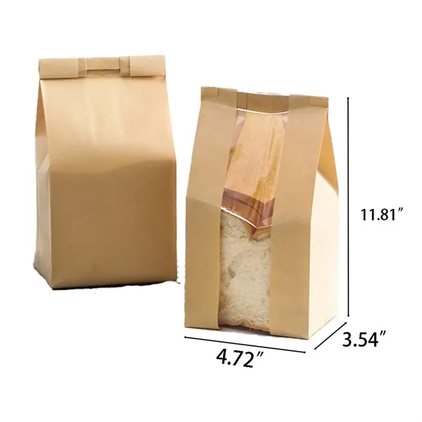 Reinforced Natural Kraft Bread Bag
