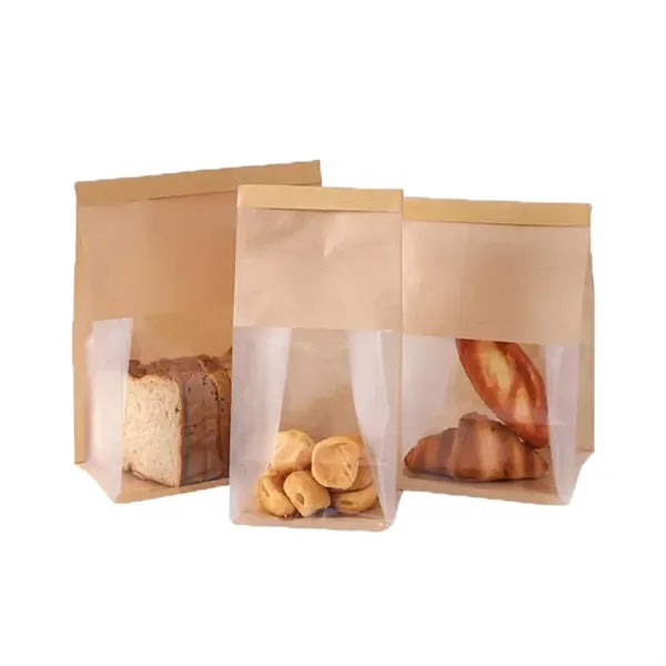 Reinforced Natural Kraft Bread Bag