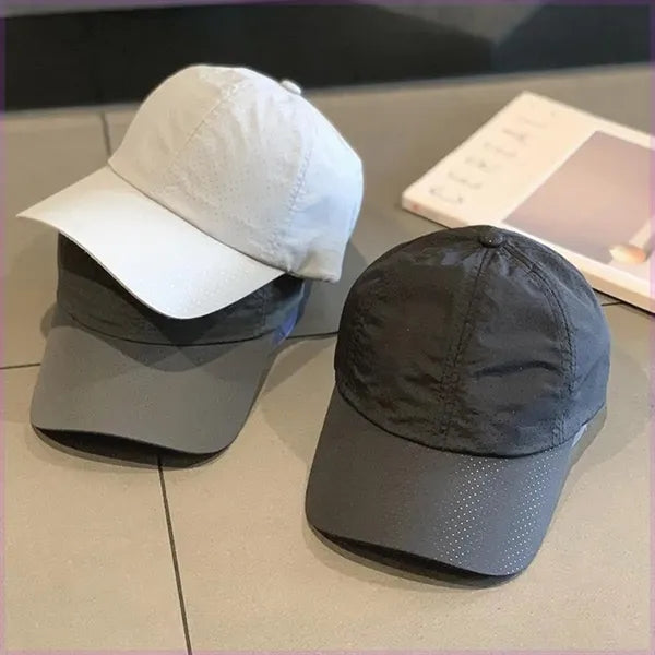 Sport Unstructured Flat Brim Quick Drying Outdoor Hat