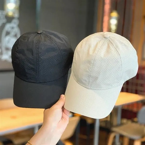 Sport Unstructured Flat Brim Quick Drying Outdoor Hat