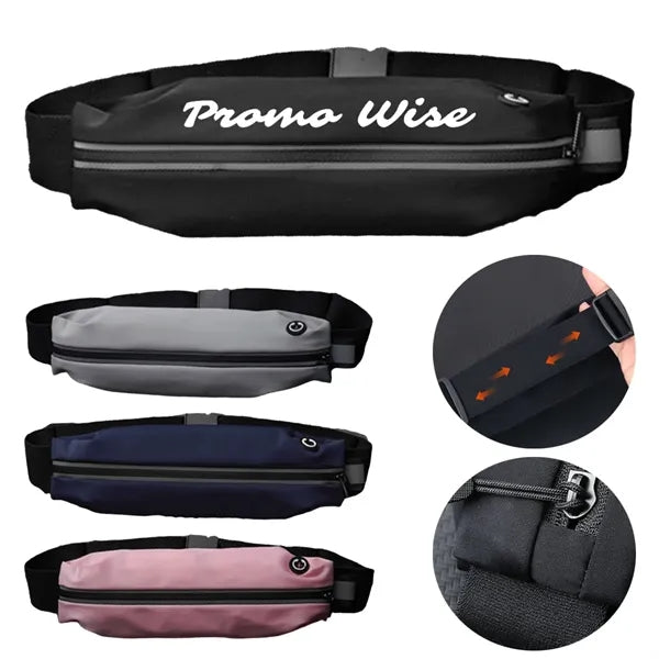 Waterproof Reflective Adjustable Slim Fashion Running Belt