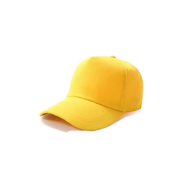 Solid-color cotton baseball cap
