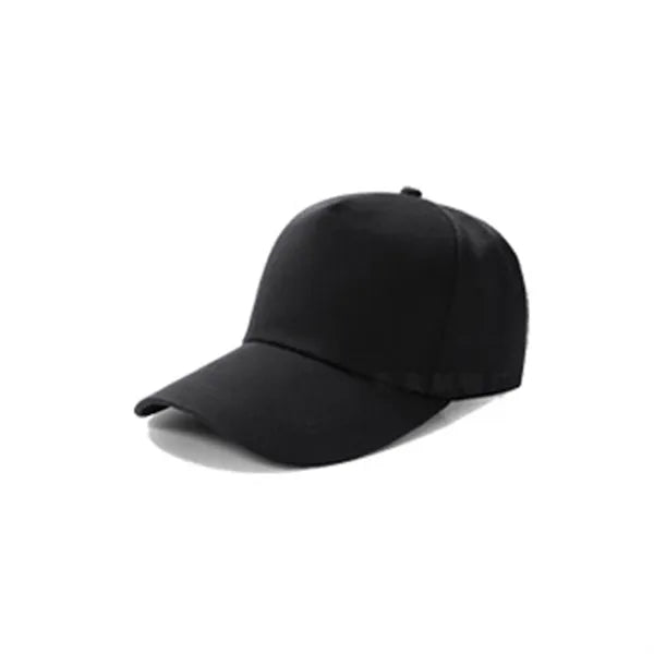 Solid-color cotton baseball cap