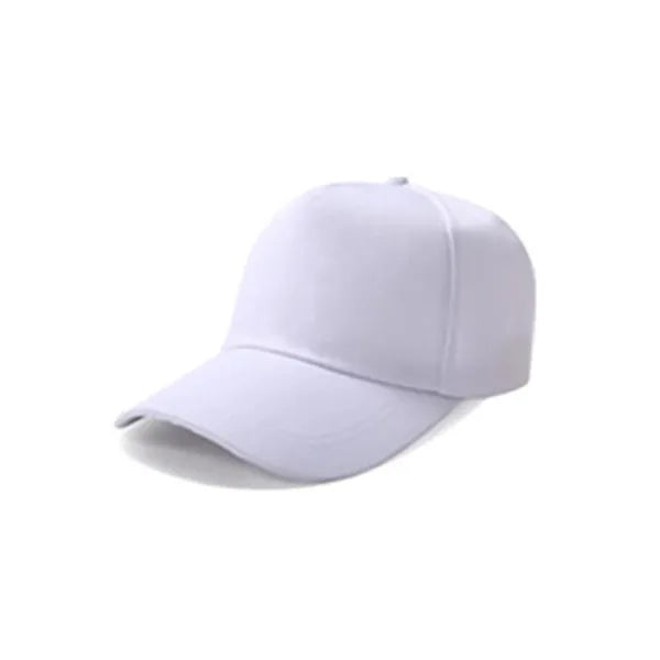 Solid-color cotton baseball cap