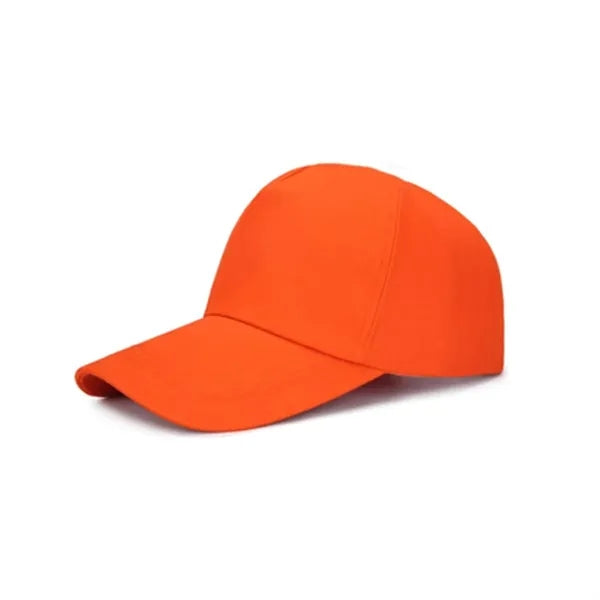 Solid-color cotton baseball cap