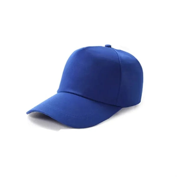 Solid-color cotton baseball cap